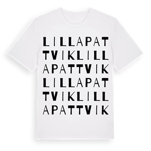 Lilla Pattvik ordlek t-shirt – ekologisk bomull t-shirt från Pinshirt
