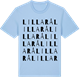 Blue Soul t-shirt med Lilla Rå ordlek t-shirt