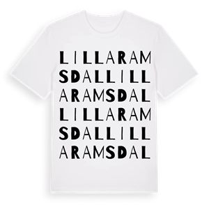 Lilla Ramsdal ordlek t-shirt – ekologisk bomull t-shirt från Pinshirt