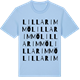 Blue Soul t-shirt med Lilla Rimmö ordlek t-shirt