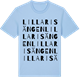 Blue Soul t-shirt med Lilla Risängen ordlek t-shirt