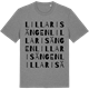Mid Heather Gray t-shirt med Lilla Risängen ordlek t-shirt