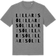 Mid Heather Gray t-shirt med Lilla Risö ordlek t-shirt