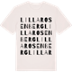 Vintage White t-shirt med Lilla Rosenberg ordlek t-shirt