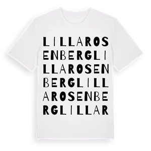 Lilla Rosenberg ordlek t-shirt – ekologisk bomull t-shirt från Pinshirt