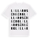 Lilla Rosenberg ordlek t-shirt