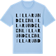 Blue Soul t-shirt med Lilla Rundelen ordlek t-shirt