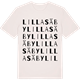 Vintage White t-shirt med Lilla Säby ordlek t-shirt