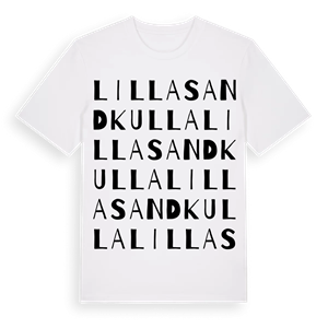 Lilla Sandkulla ordlek t-shirt – ekologisk bomull t-shirt från Pinshirt