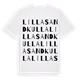 Lilla Sandkulla ordlek t-shirt
