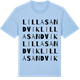 Blue Soul t-shirt med Lilla Sandvik ordlek t-shirt