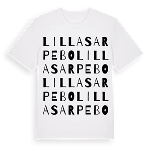 Lilla Sarpebo ordlek t-shirt – ekologisk bomull t-shirt från Pinshirt