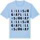 Blue Soul t-shirt med Lilla Sjögarp ordlek t-shirt