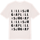 Vintage White t-shirt med Lilla Sjögarp ordlek t-shirt