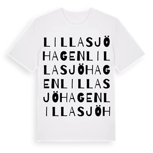 Lilla Sjöhagen ordlek t-shirt – ekologisk bomull t-shirt från Pinshirt