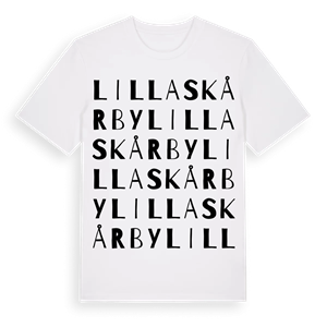 Lilla Skårby ordlek t-shirt – ekologisk bomull t-shirt från Pinshirt