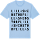 Blue Soul t-shirt med Lilla Smedstorp ordlek t-shirt