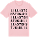 Pink Cotton t-shirt med Lilla Stenstugan ordlek t-shirt