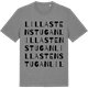 Mid Heather Gray t-shirt med Lilla Stenstugan ordlek t-shirt