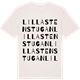 Vintage White t-shirt med Lilla Stenstugan ordlek t-shirt