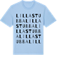 Blue Soul t-shirt med Lilla Stubba ordlek t-shirt
