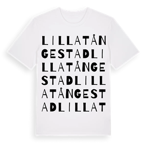 Lilla Tångestad ordlek t-shirt – ekologisk bomull t-shirt från Pinshirt
