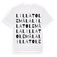 Lilla Tolemåla ordlek t-shirt
