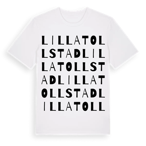 Lilla Tollstad ordlek t-shirt – ekologisk bomull t-shirt från Pinshirt