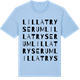 Blue Soul t-shirt med Lilla Tryserum ordlek t-shirt
