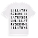 Lilla Tryserum ordlek t-shirt