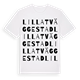 Lilla Tväggestad ordlek t-shirt