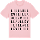 Pink Cotton t-shirt med Lilla Ullevi ordlek t-shirt