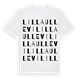 White t-shirt med Lilla Ullevi ordlek t-shirt
