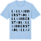 Blue Soul t-shirt med Lilla Unnerstad ordlek t-shirt