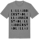 Mid Heather Gray t-shirt med Lilla Unnerstad ordlek t-shirt
