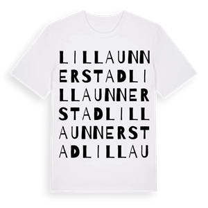 Lilla Unnerstad ordlek t-shirt – ekologisk bomull t-shirt från Pinshirt