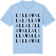 Blue Soul t-shirt med Lilla Valla ordlek t-shirt