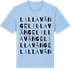 Blue Soul t-shirt med Lilla Vänge ordlek t-shirt