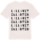 Vintage White t-shirt med Lilla Veteklinten ordlek t-shirt