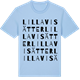 Blue Soul t-shirt med Lilla Visätter ordlek t-shirt