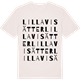 Vintage White t-shirt med Lilla Visätter ordlek t-shirt