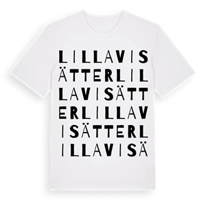 Lilla Visätter ordlek t-shirt – ekologisk bomull t-shirt från Pinshirt