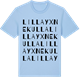 Blue Soul t-shirt med Lilla Yxnekulla ordlek t-shirt