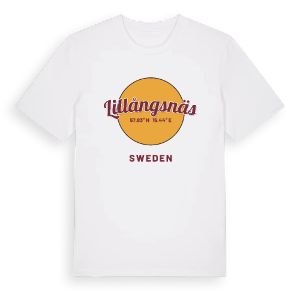 Lillångsnäs cirkel t-shirt – ekologisk bomull t-shirt från Pinshirt