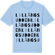 Blue Soul t-shirt med Lillängsudden ordlek t-shirt