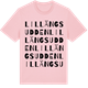 Pink Cotton t-shirt med Lillängsudden ordlek t-shirt