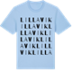 Blue Soul t-shirt med Lillavik ordlek t-shirt