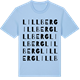 Blue Soul t-shirt med Lillberg ordlek t-shirt