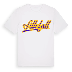 Lillefall baseball t-shirt – ekologisk bomull t-shirt från Pinshirt