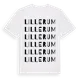 White t-shirt med Lillerum ordlek t-shirt